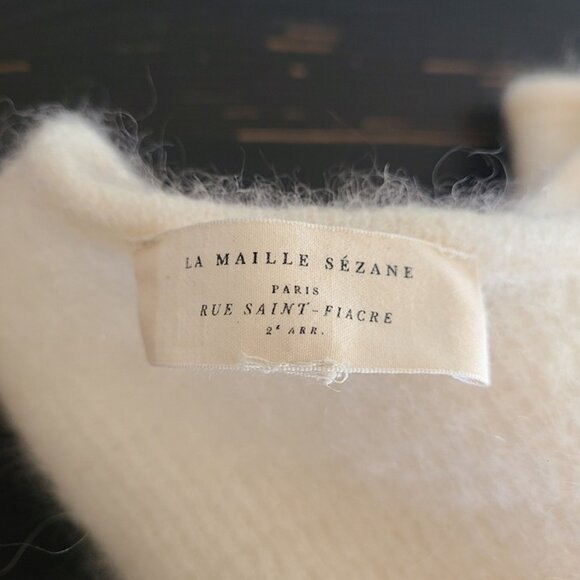 La Maille Sezane Super Kid Mohair Alpaca Blend Cardigan Sweater Women's Small - Picture 5 of 9